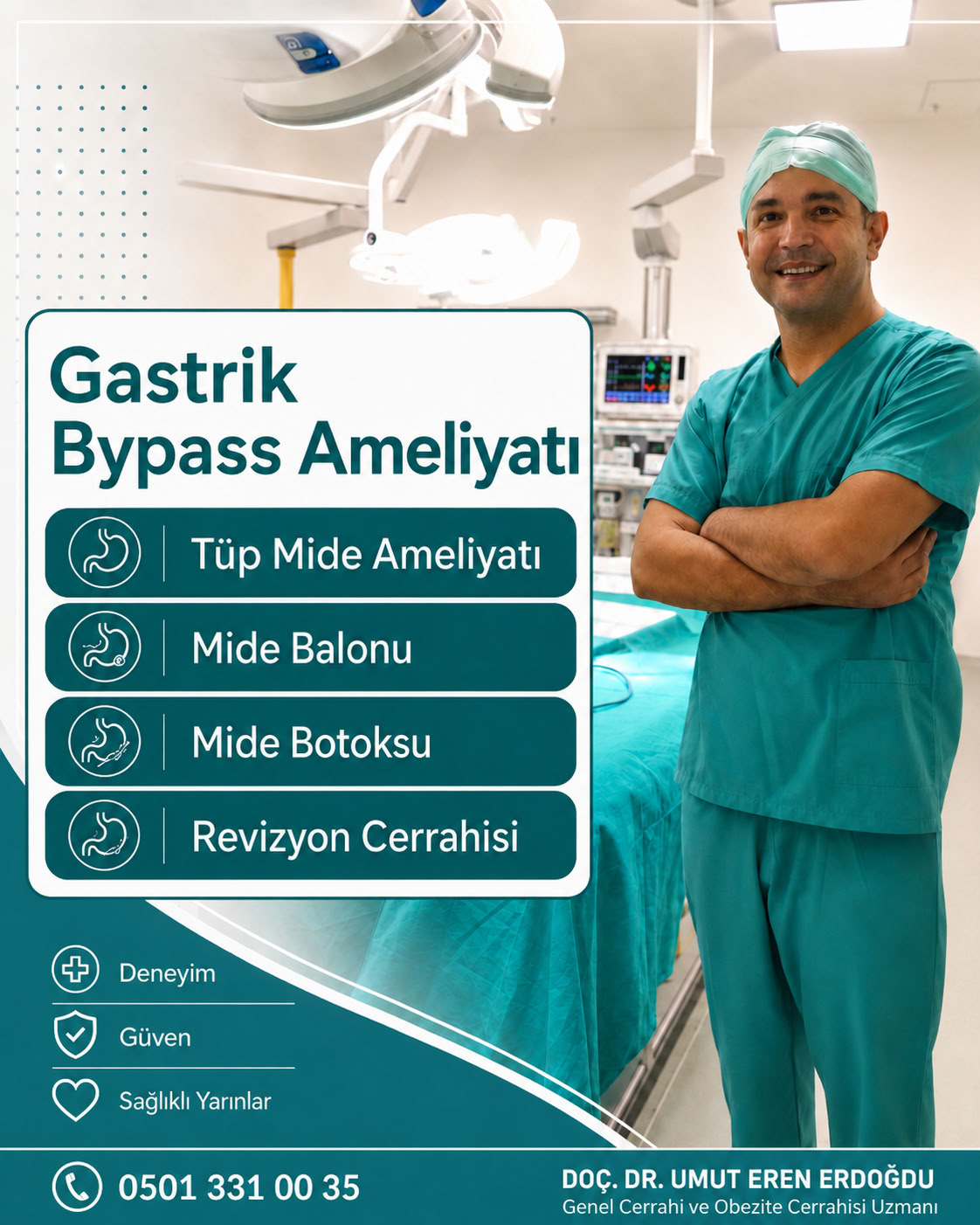 Bursa gastrik bypass ameliyatı ve obezite cerrahisi Doç. Dr. Umut Eren Erdoğdu